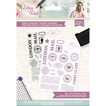 Crafter's Companion Sara Signature Clear Stamp, LFTH - Classic Postmarks