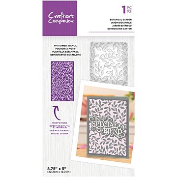Crafter's Companion Stencil, Botanical Garden