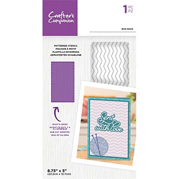 Crafter's Companion Stencil, Rick Rack