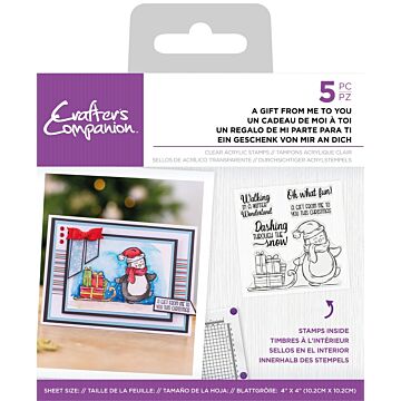 Crafter's Companion Clear Stamp, A Gift from Me to You
