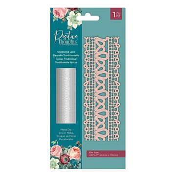 Crafter's Companion Die, Positive Thoughts - Traditional Lace