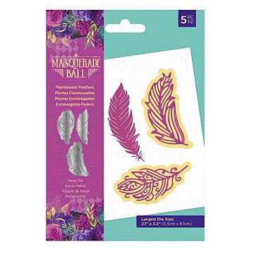 Crafter's Companion Die, Masquerade Ball - Flamboyant Feathers