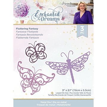 Crafter's Companion Sara Signature Die, Enchanted Dreams - Fluttering Fantasy by Sara Davies