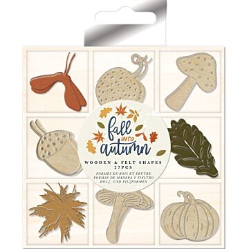 Crafter's Companion Violet Studio Wooden & Felt Shapes, Fall into Autumn