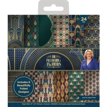 Crafter's Companion Sara Signature 6X6 Paper Pad, The Roaring 20's