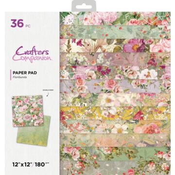 Crafter's Companion 12X12 Paper Pad, Floribunda