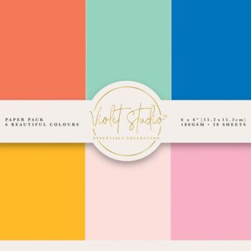 Crafter's Companion Violet Studio 6X6 Paper Pack, Brights