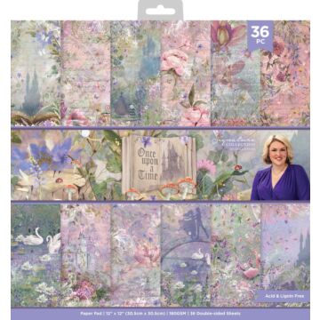 Crafter's Companion Sara Signature 12X12 Paper Pad, Once Upon a Time