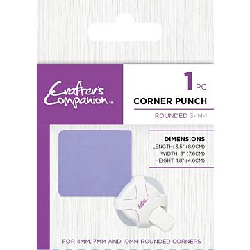 Crafter's Companion 3-in-1 Corner Punch, Rounded