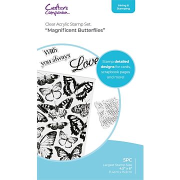 Crafter's Companion Clear Stamp, Magnificent Butterflies