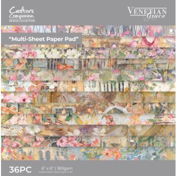 Crafter's Companion 6X6 Paper Pad, Venetian Grace