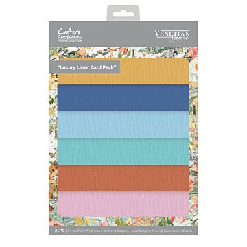 Crafter's CompanionA4 Linen Card Pack, Venetian Grace