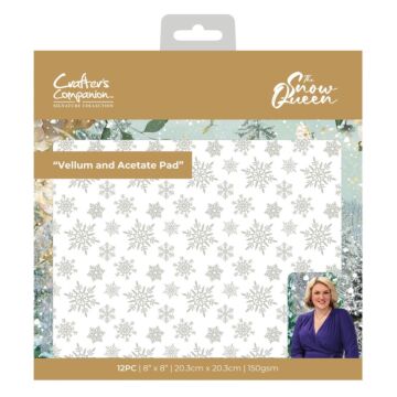 Crafter's Companion Sara Signature 8X8 Acetate & Vellum Pad, The Snow Queen