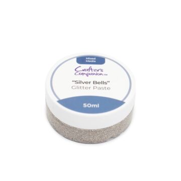 Crafter's Companion Mixed Media Glitter Paste, Silver Bells