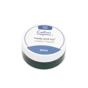 Crafter's Companion Mixed Media Glitter Paste, Holly and Ivy