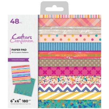 Crafter's Companion 6X6 Paper Pad, All Occasion Patterns