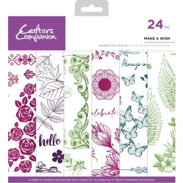 Crafter's Companion Adhesive Foil Rub-on, Make a Wish