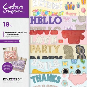 Crafter's Companion 12X12 Sentiment Topper Pad