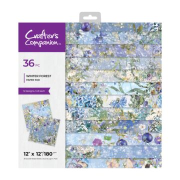 Crafter's Companion 12X12 Paper Pad, Winter Forest