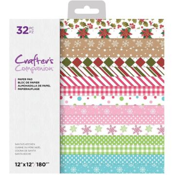 Crafter's Companion 12X12 Paper Pad, Santa's Kitchen