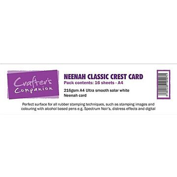 Crafter's Companion A4 Neenah Classic Crest Card, Solar White