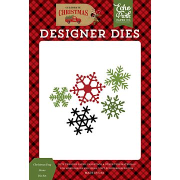 Echo Park - Celebrate Christmas - Christmas Day Snow Die Set