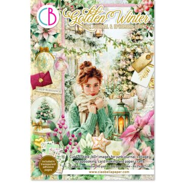 Ciao Bella Golden Winter A4 Junk Journal & Ephemera Book