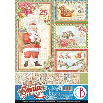 Ciao Bella A4 Creative Pad, Dear Santa