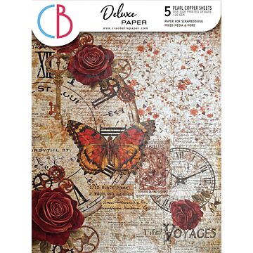 Ciao Bella A4 Deluxe Paper, Pearl Copper - Cabinet of Curiosities
