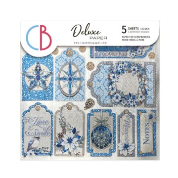Ciao Bella 6X6 Deluxe Paper, Silver - Elegance of Blue