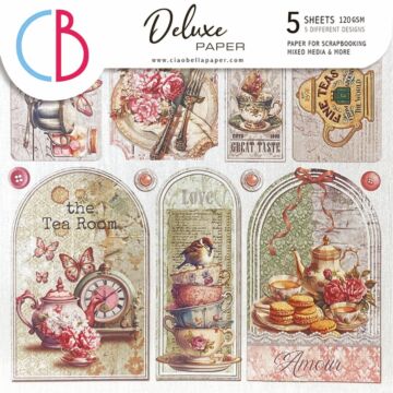 Ciao Bella 6X6 Deluxe Paper, Silver - Timeless Moments
