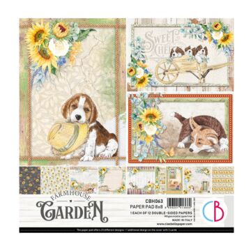 Ciao Bella 8X8 Paper Pad, Farmhouse Garden