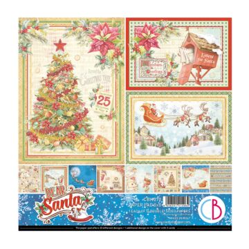 Ciao Bella 8X8 Paper Pad, Dear Santa