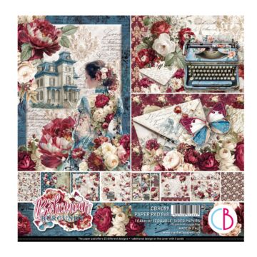 Ciao Bella Bohemian Burgundy 8X8 Paper Pad