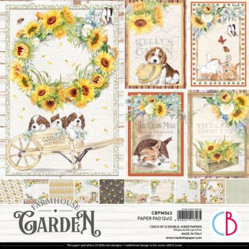 Ciao Bella 12X12 Paper Pad, Farmhouse Garden