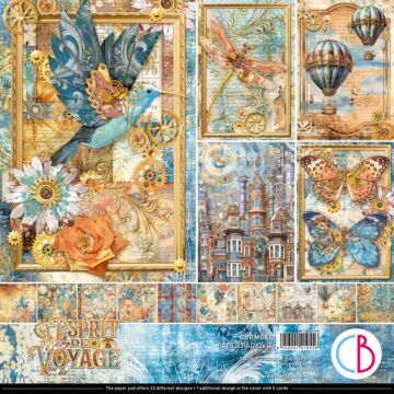 Ciao Bella 12X12 Paper Pad, Esprit de Voyage
