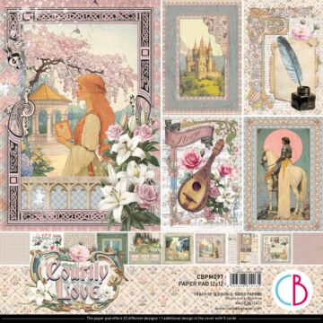 Ciao Bella Courtly Love 12x12 Paper Pad