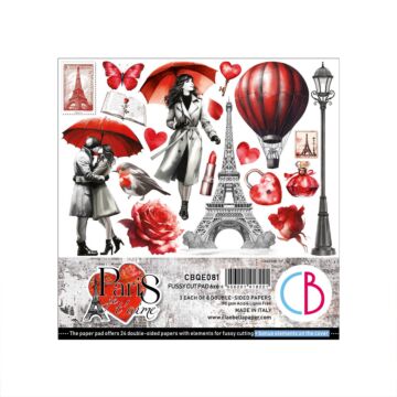 Ciao Bella 6X6 Fussy Cut Pad, Paris Je t'aime