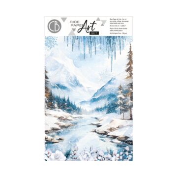 Ciao Bella A5 Rice Paper Art Set, Winter Wonderland