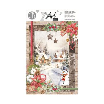 Ciao Bella A5 Rice Paper Art Set, Christmas Vibes