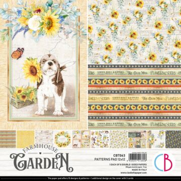 Ciao Bella 12X12 Patterns Paper Pad, Farmhouse Garden