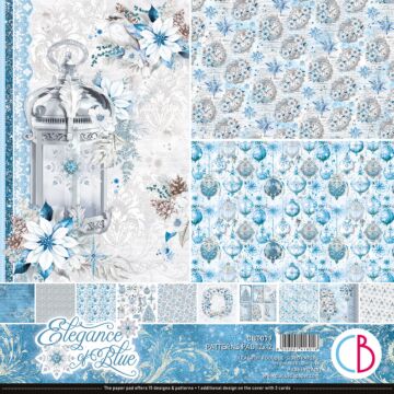 Ciao Bella 12X12 Patterns Paper Pad, Elegance of Blue