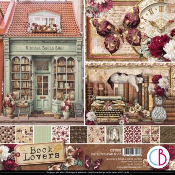Ciao Bella 12X12 Patterns Pad, Book Lovers