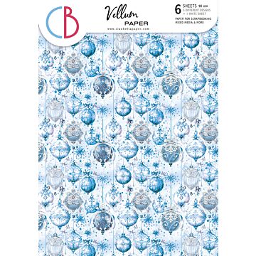 Ciao Bella A4 Vellum Paper Pack, Elegance of Blue