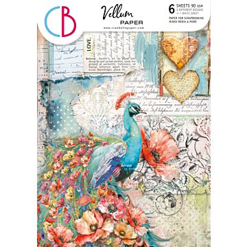 Ciao Bella A4 Patterns Vellum Paper Pack, Majestic Dream