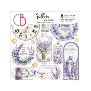 Ciao Bella 6X6 Fussy Cut Vellum Paper Pack, Morning in Provence
