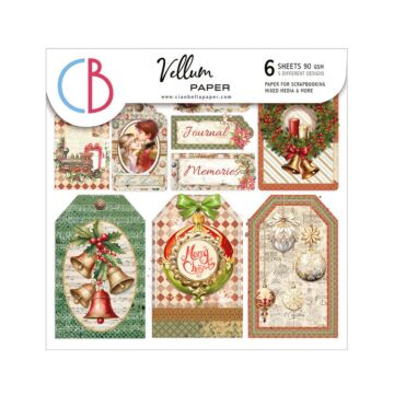 Ciao Bella 6X6 Fussy Cut Vellum Paper Pack, The Nutcracker