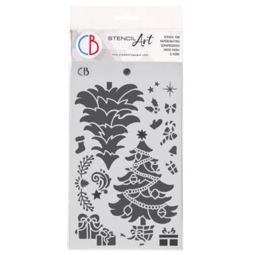 Ciao Bella Texture Stencil, Dear Santa - Christmas Tree