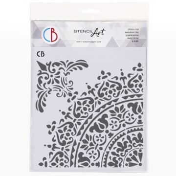 Ciao Bella Texture Stencil, Damask Details