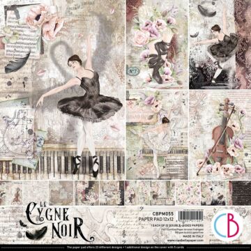 Ciao Bella - 12X12 Paper Pad, Le Cygne Noir